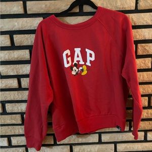 GAP x DISNEY Red Crewneck Sweater